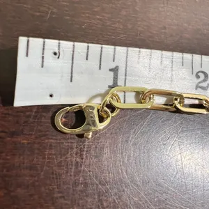 Loren Stewart x Curateur Gold Paperclip Chain Toggle Necklace 15" or Bracelet thumbnail 5