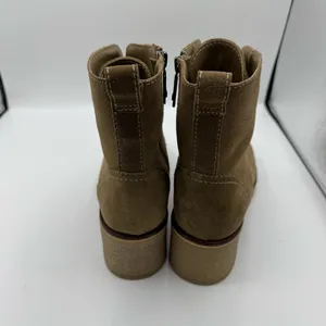 Blondo Tan Suede Waterproof Lace Up Combat‎ Boots Size 9 quality neutral staple thumbnail 5