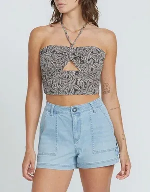 NWT Volcom Jean Shorts size 28 thumbnail 1