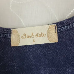 Altar'd State Womens Dress Size Small Navy Blue Flowy Long Sleeves‎ Pullover thumbnail 4