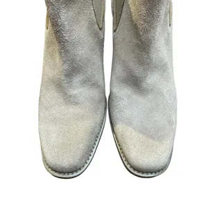 Aerosoles Booties Womens Size 6 Beige Leather Lido Ankle Cone Heel Stretch thumbnail 3