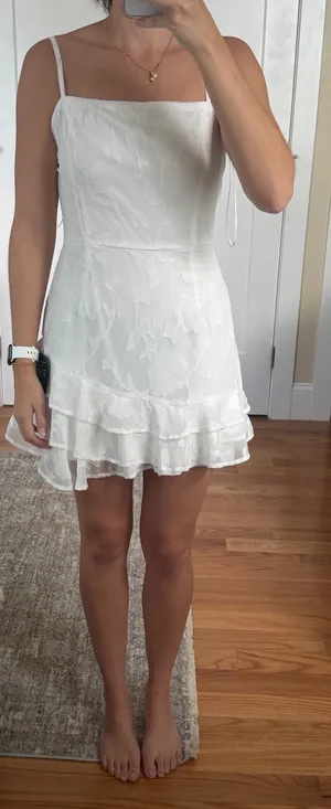 Lulus White Spaghetti Strap Dress thumbnail 1
