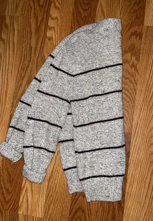 Chunky Striped Sweater Gray Size M thumbnail 2