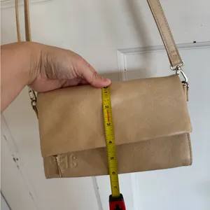 Beis The Travel Wallet Bag in beige vegan‎ leather. thumbnail 9