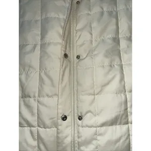 Lauren Ralph Lauren Womens Medium Vest Cream Quilted Fur Collar Full‎ Zip thumbnail 3