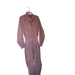 Alicia Keys + Athleta Open Back Utility Lightweight Jumpsuit Brown Size 10 thumbnail 14