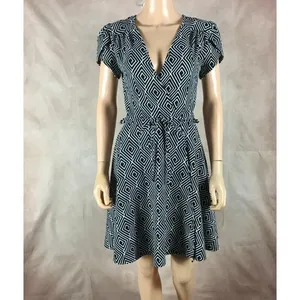 SMAK PARLOUR Black/White Geometric Faux Wrap Dress SMALL thumbnail 10