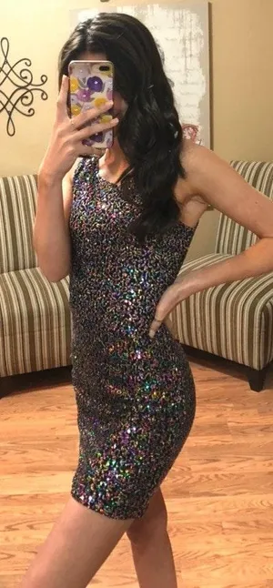 Candie's Sparkle Short Dress thumbnail 1