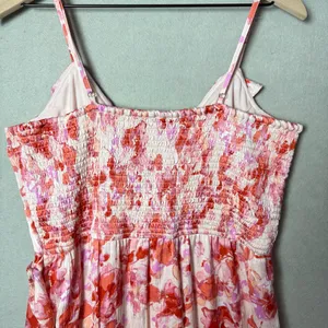 Japna Women’s Midi Cocktail Dress Ruffle Spaghetti Strap Smocked Back size XL thumbnail 4