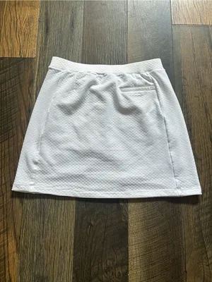 Tail White A-Line Textured Athletic Skirt Athleisure Sporty Skort Tennis Golf thumbnail 3