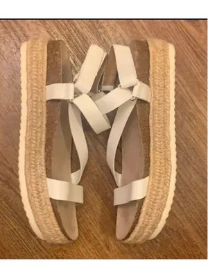 DV Dolce Vida Iman Platform Sandals 8.5 Cream thumbnail 5