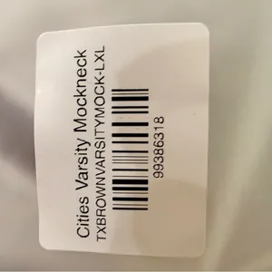 Parke Cities Varsity Mockneck Grey/Texas Brown Brand New size L/XL thumbnail 4
