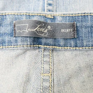 Levis Light Wash Mid Rise Denim Mini Skirt thumbnail 7