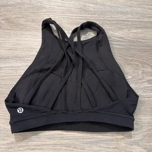 Lululemon Free To Be Serene High Neck Bra Black thumbnail 5
