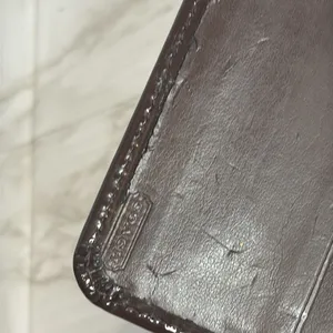 Coach Women's Patent Leather Accordion Zip Wallet Brown OS thumbnail 10