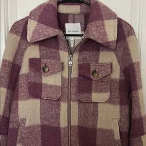 Avec Les Filles Pink and Cream Jacket Cozy Style thumbnail 1