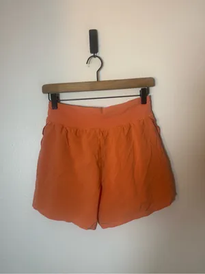Lululemon Fast and Free Reflective High-Rise Classic-Fit Short 3" Coral Kiss thumbnail 3