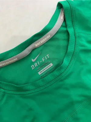 Nike Green Athletic Short Sleeve T-Shirt Size Large thumbnail 3
