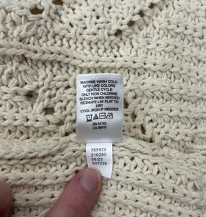 Maurice's 🎞️ Cream Cable Knit Crewneck Sweater in Women’s Sm thumbnail 7