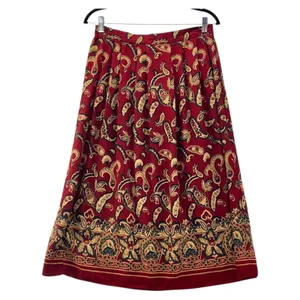 Sag Harbor Vintage Paisley‎ Skirt Red Medium thumbnail 2