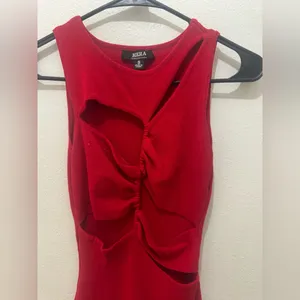 Hera Collection Fiery Red Mini Dress thumbnail 5