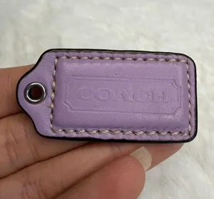 1.5" COACH Purple Fob Bag Charm Hang tag Hangtag thumbnail 1