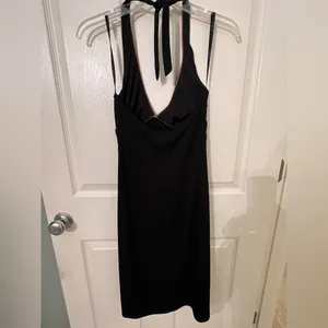 B. Darlin Black Cocktail Dress. Halter Style. thumbnail 4