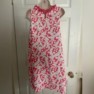 Boden Pink‎ and White Swirl Mini Dress thumbnail 4