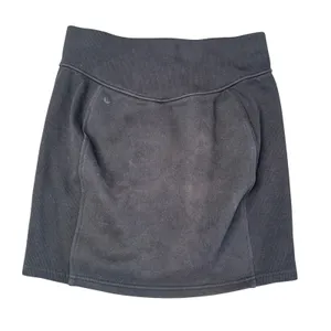 Lululemon Scuba Mini Skirt Womens‎ Small Black Excellent Fleece Lined Ribbed thumbnail 2