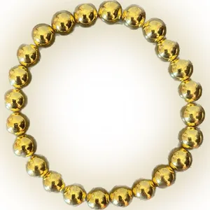 NWT Handcrafted Gold Beaded Bracelet thumbnail 2