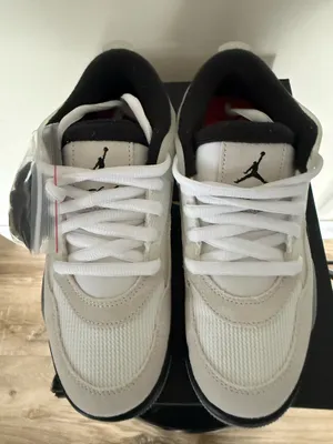 Nike Air Jordan 4 RM GS White Black Grey Size 5.5Y New w/ Box + Extra Laces thumbnail 9
