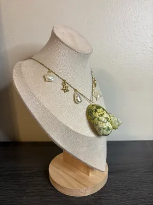 Handmade Gold Beachy Charm Necklace | Waterproof & Tarnish Resistant thumbnail 2