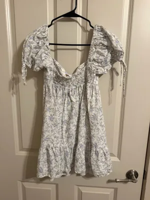 Olivaceous Floral Babydoll Dress thumbnail 4