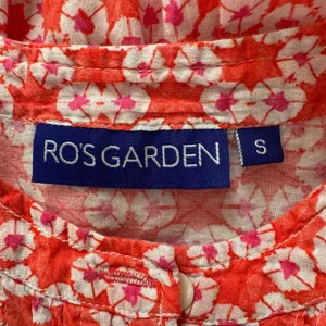 Tuckernuck Ro's Garden Nini Top Small Orange Floral Boho Flutter Sleeve Cotton thumbnail 9