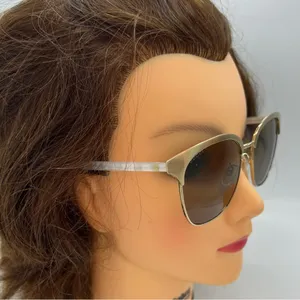 GUCCI Endura Gold 55mm Clubmaster Cat Eye Sunglasses NEW thumbnail 2