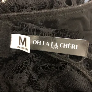 Oh La La Cheri Adelynn Lace Thong Teddy Bodysuit Medium NWT thumbnail 9