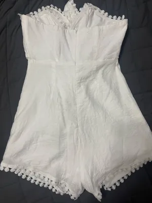 White romper dress Size M thumbnail 4
