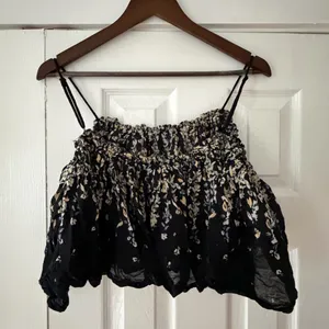 Free People Floral Black Spaghetti Strap Instant‎ Crush Camisole XS EUC thumbnail 3