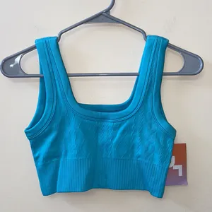 Joy Lab Sky Blue Seamless Bra size small thumbnail 4