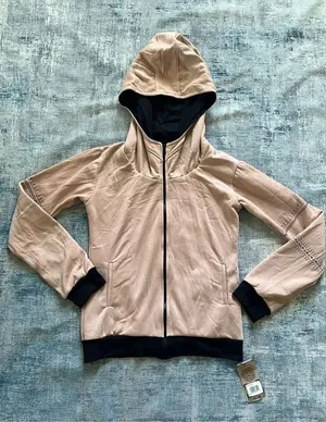 NWT! Gado Gado Toonzshop Vidar Zohraa Full Zip Tribal Art Hoodie Beige M thumbnail 1