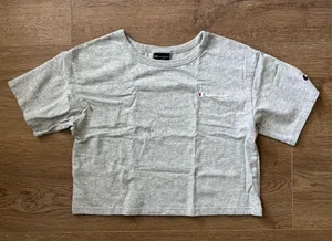 Champion Heather Grey Crop Top thumbnail 1