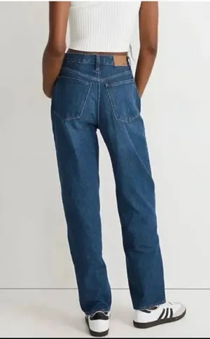 NEW Madewell Baggy Straight Jeans in Dark Worn Indigo Wash 27 thumbnail 4