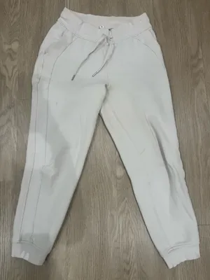 Beige Lululemon Joggers Cream Cinched thumbnail 1
