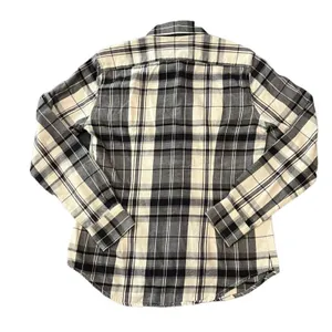 Lauren Ralph‎ Lauren Button-Up Shirt Womens Size Small Plaid Black Cream Long thumbnail 4