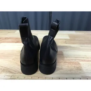 Paul Green Ankle Chelsea Boots Women's 7.5 Black Leather Slip-On Almond Toe thumbnail 2