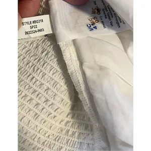 J. Crew White Puff Sleeve Organic Cotton Cropped Top Women’s XL‎ thumbnail 5