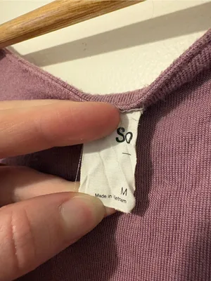SO Mauve Twist-Front Crop Top thumbnail 3