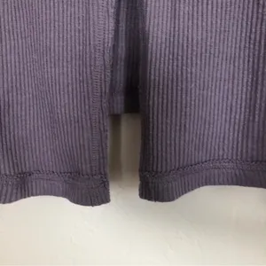 Free People We the Free Rib Purple Long Sleeve Cowl Split Back Sweater Small thumbnail 11