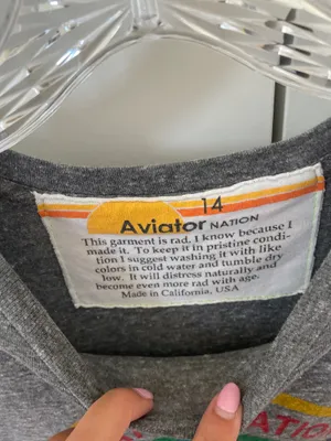 Aviator nation grey shirt thumbnail 3
