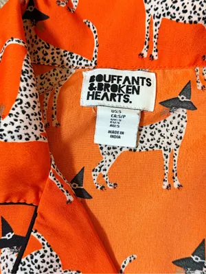 🎃🐆 Bouffants & Broken Hearts Halloween PJ Set — Size Small thumbnail 13